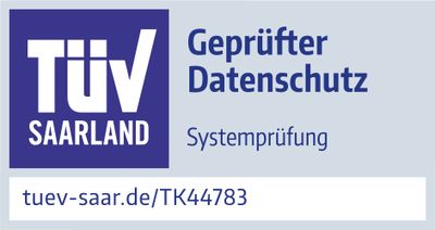 Prüfzeichen BetterDoc GmbH TÜV gepruefter Datenschutz